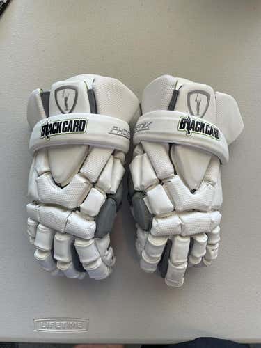 White New Adrenaline 13" Phoenix Lacrosse Gloves