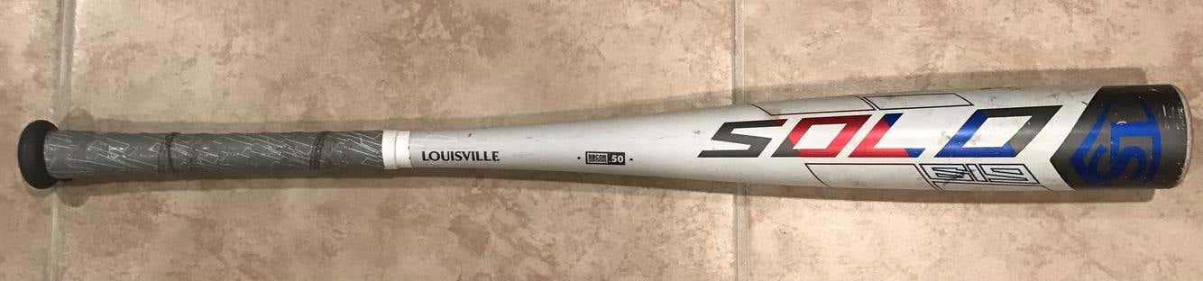 Used BBCOR Certified 2019 Louisville Slugger Alloy Solo 619 Bat (-3) 26 oz 29"