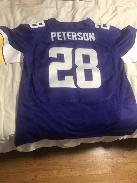 White Throwback Adrian Peterson Minnesota Vikings Authentic Adult Large  Jersey