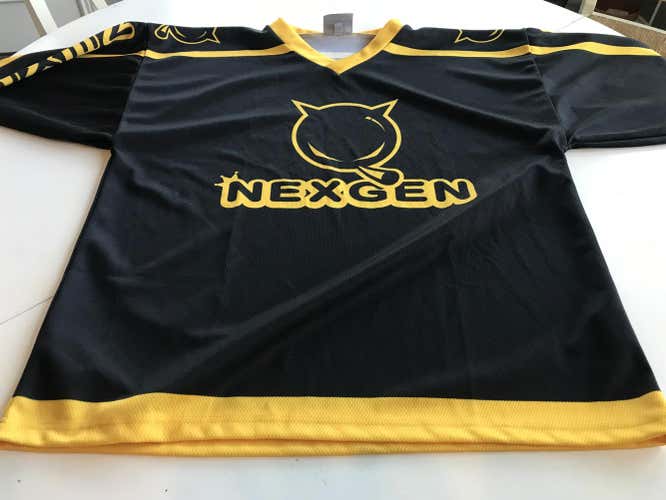 Hockey Jersey - Black Nexgen Adult Unisex Team Jersey - Med - SKU #139