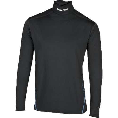 New Adult Bauer NG Core Neck Protector Kevlar Long Sleeve Shirt Black Extra Large xlarge XL