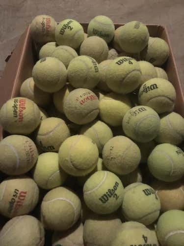Used Assorted Wilson And Penn Tennis Balls 24 Pack (2 Dozen) Ball