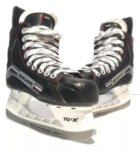 Senior Used Bauer Vapor X400 Hockey Skates Regular Width Pro Stock Size 8