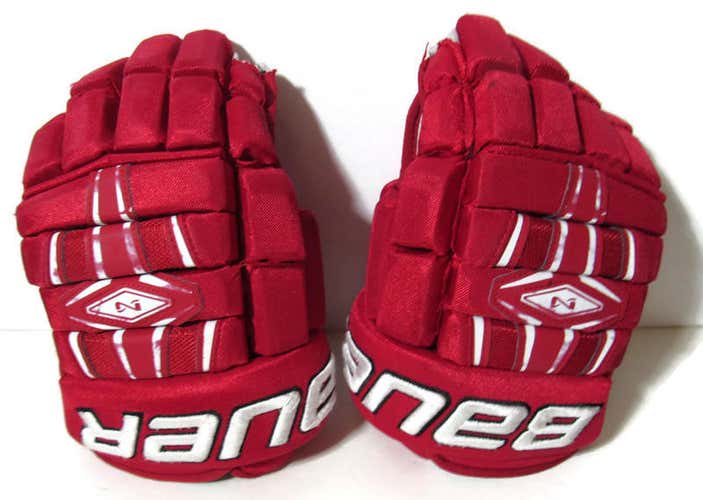 Bauer Nexus 800 Thermo Pro NHL Ice Hockey Gloves Red Senior Size 13" Flexible