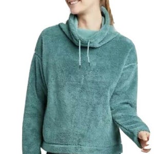 New C9 By Champion Women’s Cozy Fleece Pullover Aqua Tonic XS Free Shipping