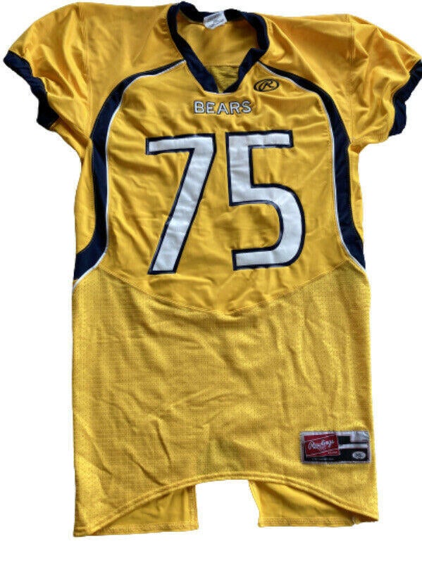 NOS Rawlings Cal Bears Pro Cut Football Jersey Yellow Size XL Free Shipping