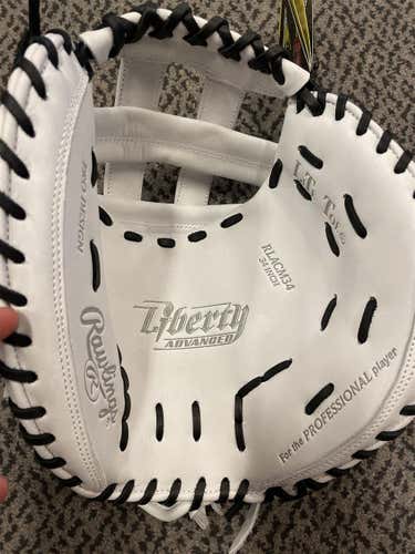 White New Catcher's Rawlings Liberty Advanced 34" Softball Glove