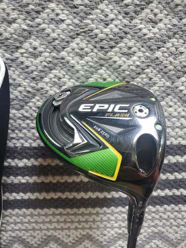 Used Men's Callaway Right Handed Epic Flash Sub Zero Driver Stiff Flex 9 Loft