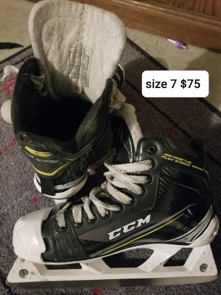Senior Used CCM Hockey Goalie Skates Regular Width Size 7