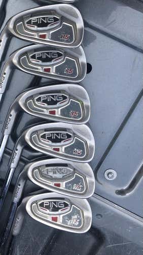 Men's Left Hand Stiff Flex Steel Shaft i15 Iron Set