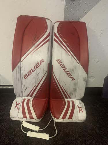 Bauer Vapor 2X Red Intermediate Large(32”) Goalie Leg Pads