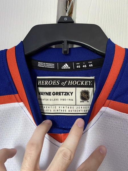 Men's New York Rangers Wayne Gretzky adidas Blue Authentic Heroes