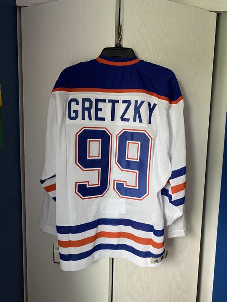 Wayne Gretzky 99 Shirt Edmonton Oilers Colors White Hockey Shirt Number 99  Shirt