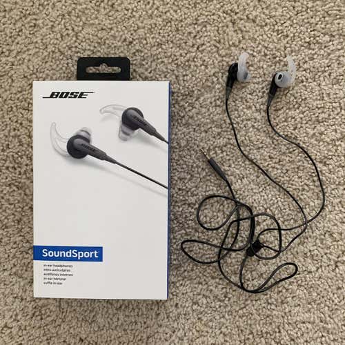 Bose SoundSport In-Ear Headphones Charcoal/Black