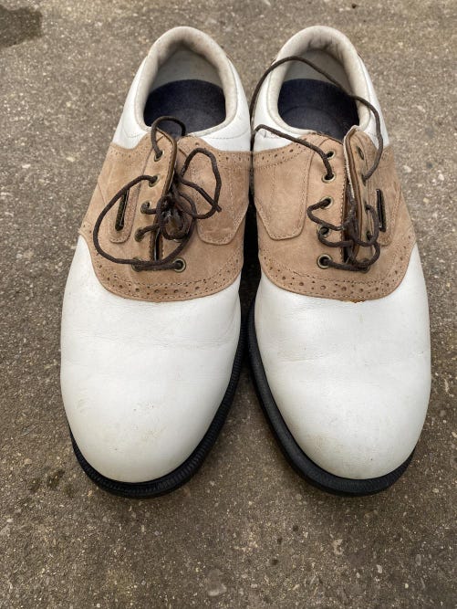 White  Size 7.5 (Women's 8.5) Footjoy Golf Shoes