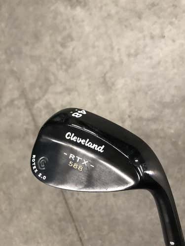 Men's Right Handed Senior Flex Steel Shaft 588 RTX Black Pearl Wedge
