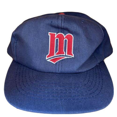 Vintage 90s Minnesota Twins MLB Plain Logo Snapback Hat