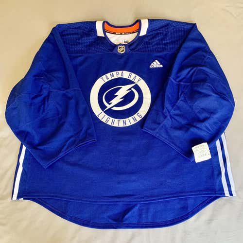 Rare Size 60G Made in Canada Adidas Pro Stock Practice Jersey - Tampa Bay Lightning
