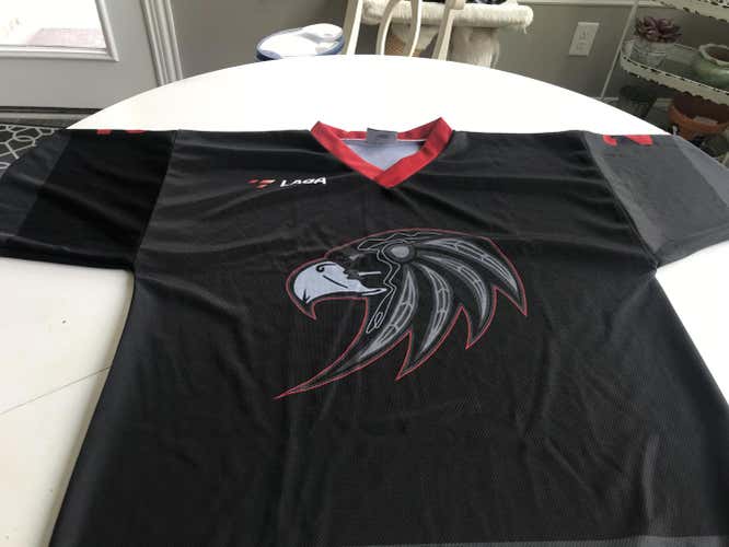 Hockey Jersey - (New) Black Unisex  Team Jersey - Large- Sku 104