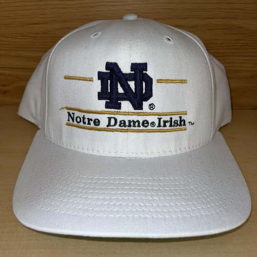 Vtg University Notre Dame Fighting Irish Split Bar The Game Style Snapback Hat