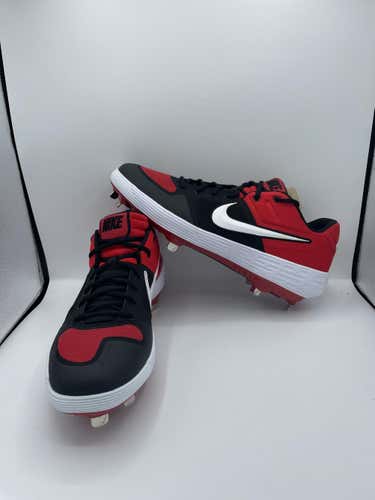 Red Men's Metal Low Cut Nike Alpha Huarache Elite 2 Size 12