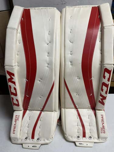 Red Senior New 34" CCM Premier R1.5 Goalie Leg Pads