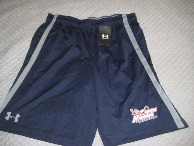 Under Armour Crease Monkeys lacrosse team shorts NEW L with pockets!