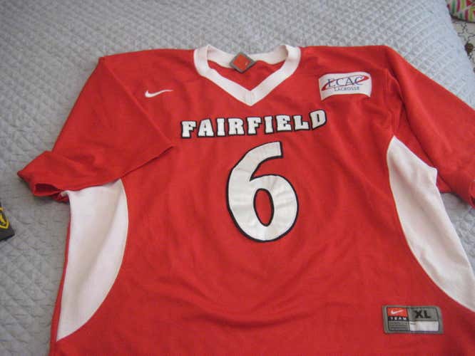 Nike Fairfield lacrosse game jersey XL red