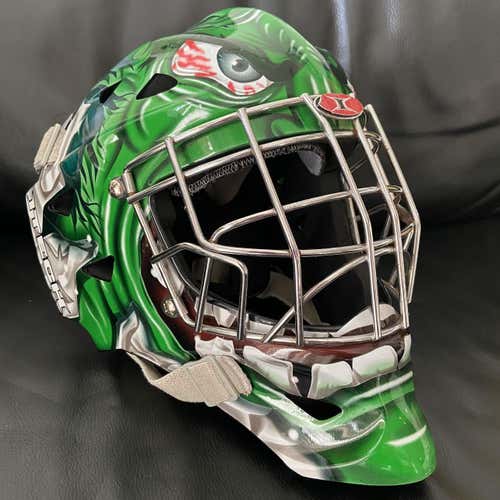 Marvel Comics HULK Mask! • 1400D Junior Goalie Helmet • Junior 20.4” - 22.5”