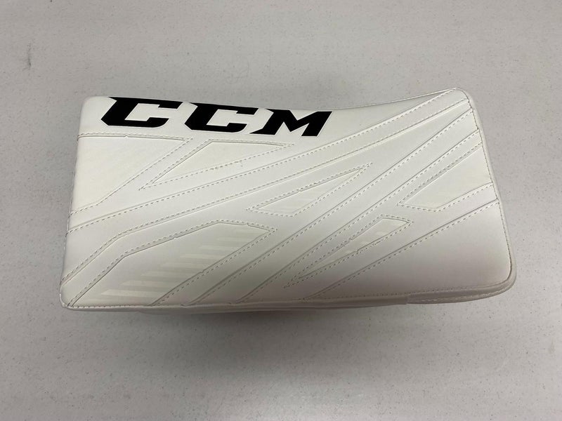 New CCM Goalie Blocker White Senior Regular E4.9