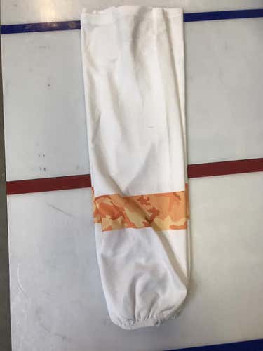 Used Youngstown Phantoms Orange Camo Socks – Large