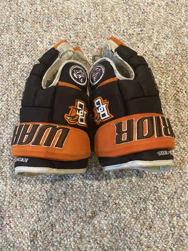 Bowling Green State University Used Warrior Alpha Pro Gloves 14"