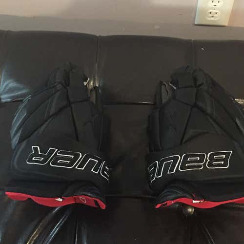 Black Used Bauer Vapor 1X Pro Lite 13"  Gloves