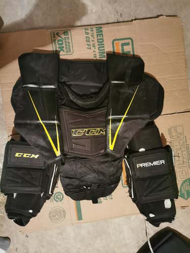 Senior Used Large CCM Premier Pro Goalie Chest Protector Pro Stock