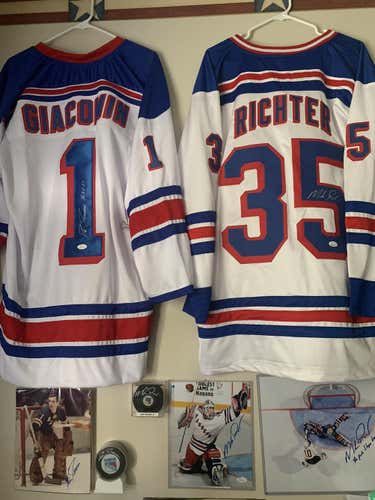 New York Rangers Goalie Memorabilia