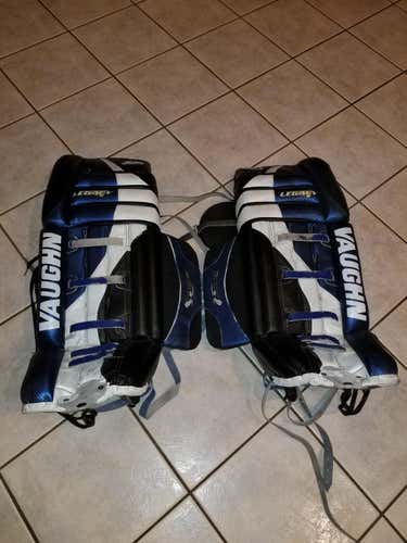 Blue Used Senior 34" Vaughn Goalie Leg Pads