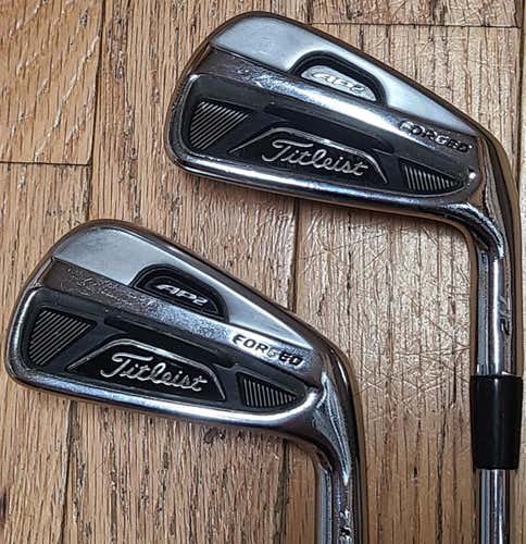 Used Men's Titleist Right Handed AP2 712 Forged Iron Set Stiff Flex Steel Shaft