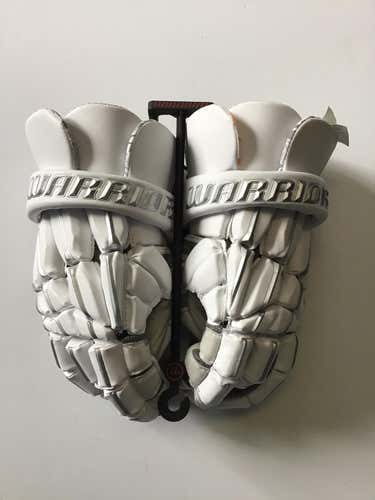 White New Warrior 13" Regulator 2 Lacrosse Gloves