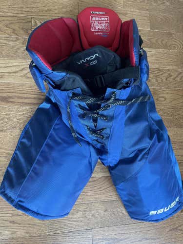 Blue New Junior XL Bauer Vapor x100 Hockey Pants