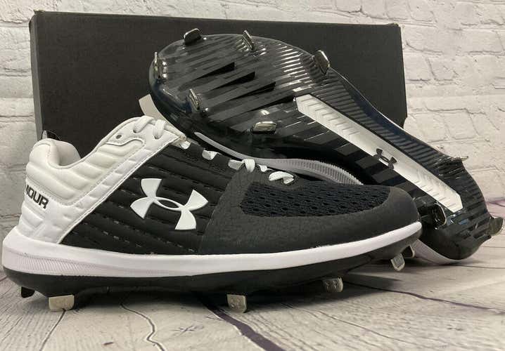 Under Armour Yard Low ST Metal Synthetic Baseball Cleats White Size 8 NWB