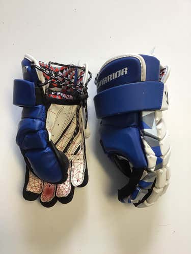 Blue New Goalie Warrior 13" Hypno Lacrosse Gloves