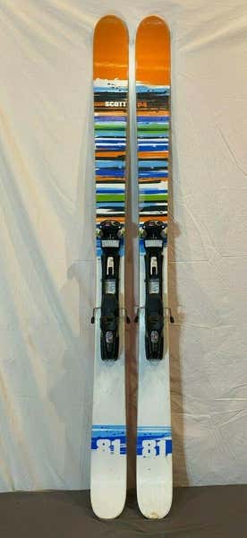 スポーツ Pair of Scott skis with vibrant red/orange graphic Scott Speedguide 80 Ski - 2022 - Ski