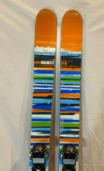 Scott P4 181cm 134-108-123 r=21m Twin-Tip Big Mtn Skis w/Marker