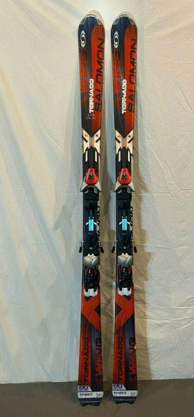 Salomon X Wing Tornado Ti 170cm 124-75-107 r=14.6 Skis w/Salomon Z14 Bindings