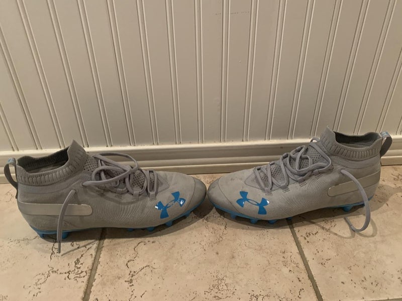 Gray Unisex Molded Cleats Under Armour Cleats