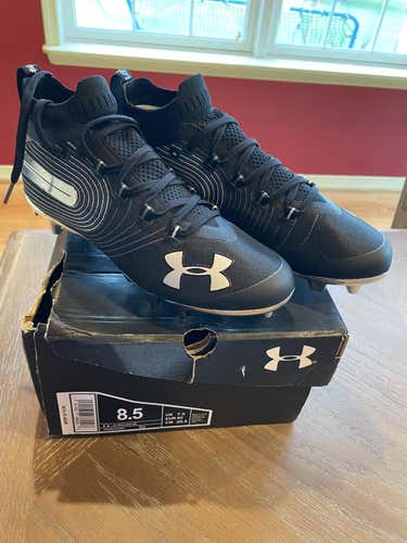 Black Men's Molded Cleats Under Armour Spotlight MC