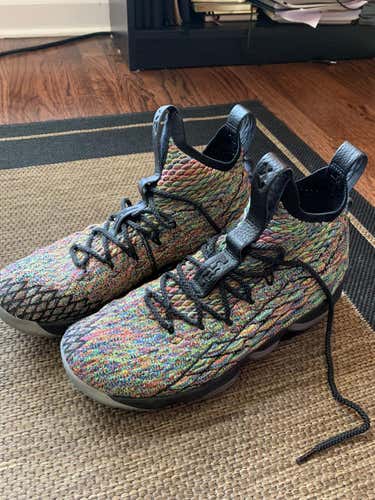 Lebrun XV (15) four horsemen “fruity pebbles” basketball shoes 9.5 mens