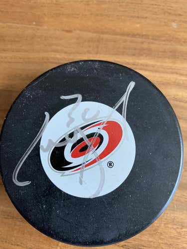 Autographed hockey puck- Cam Ward Carolina Hurricanes