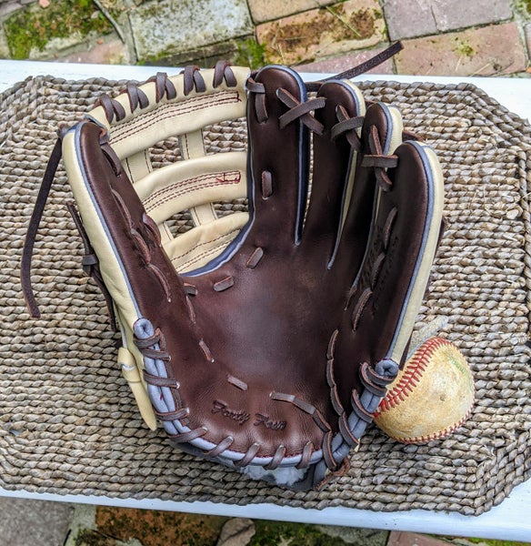 44 Pro Baseball Glove 11.75 Red & Beige RHT