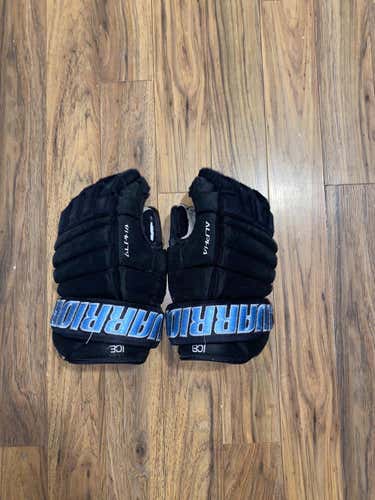 Black Used Warrior 14" Pro Stock Alpha QX Gloves